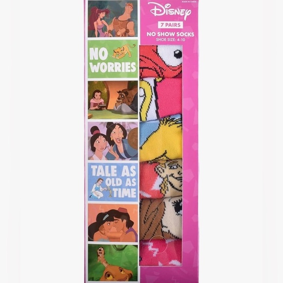 Disney - Made in the 90s - 7 Pairs of no show socks - BNIB 🧦🏰 - Picture 2 of 6